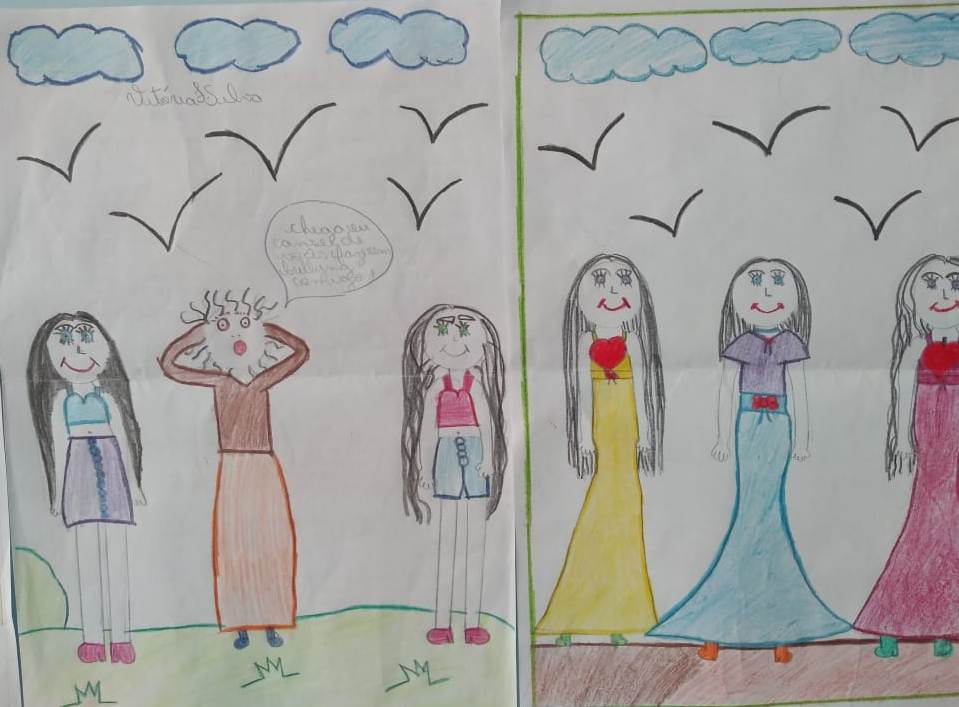 Com o objetivo de levar os alunos a refletir sobre os fatos de nossas vidas, a professora da disciplina de arte Elza Galdêncio de Melo, trabalhou com a turma do 8º ano, do Colégio Estadual Rodrigues Alves a releitura da obra clássica “O GRITO” de Edvard Munch.