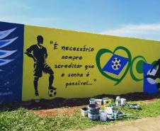 Com o intuito de levar aos educandos um conhecimento mais amplo sobre a Arte Urbana, a professora Márcia Tezza Souza do Colégio Estadual  Carmelina Ferreira Pedroso, município de Arapoti, idealizou o projeto " Pintura Mural e seus Benefícios na Transformação Pessoal e Social", cujo objetivo principal é causar impacto nos espectadores através de desenhos e frases que estimulam a reflexão, bem como levar a sociedade a valorizar a Arte como uma importante ferramenta na compreensão da Valorização