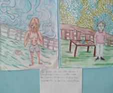 Com o objetivo de levar os alunos a refletir sobre os fatos de nossas vidas, a professora da disciplina de arte Elza Galdêncio de Melo, trabalhou com a turma do 8º ano, do Colégio Estadual Rodrigues Alves a releitura da obra clássica “O GRITO” de Edvard Munch