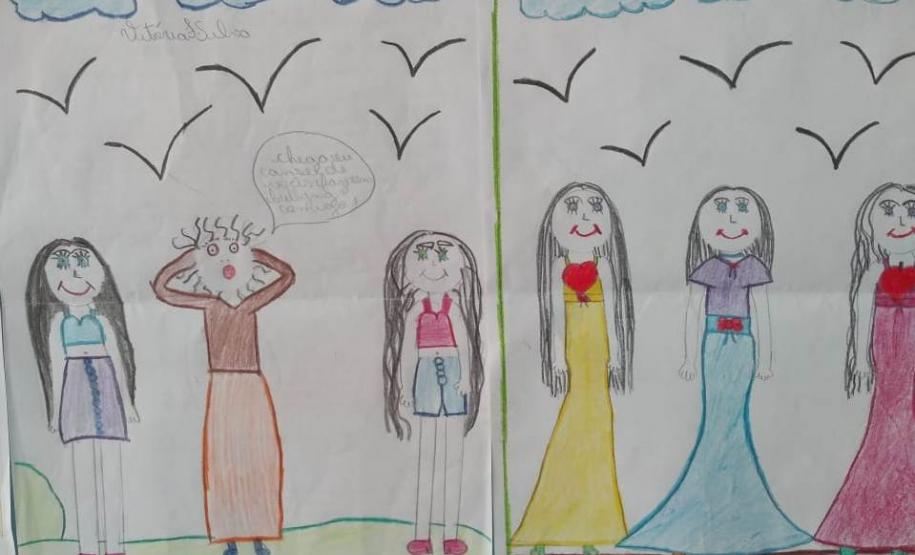 Com o objetivo de levar os alunos a refletir sobre os fatos de nossas vidas, a professora da disciplina de arte Elza Galdêncio de Melo, trabalhou com a turma do 8º ano, do Colégio Estadual Rodrigues Alves a releitura da obra clássica “O GRITO” de Edvard Munch.