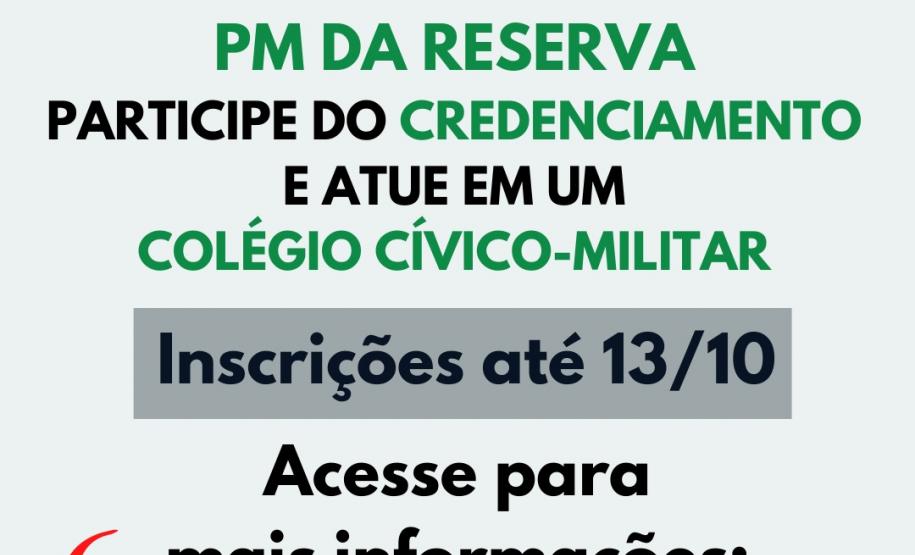 Processo Seletivo do CMEIV dos Colégios Cívicos Militares