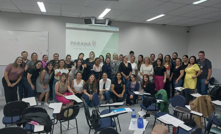 No dia 11 de abril de 2023, aconteceu na UNOPAR, em Wenceslau Braz,  a 1° FORMAÇÃO do PROGRAMA MAIS APRENDIZAGEM, com 8h de certificação para professores(as) que atuam nas turmas e para Pedagogos(as) que são responsáveis pelo o acompanhamento do Programa.